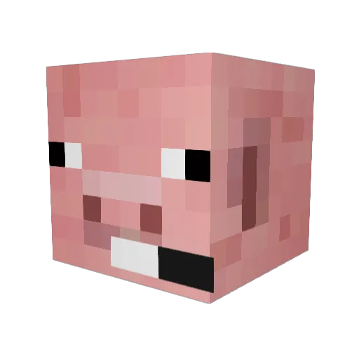 lexeris Minecraft avatar head, 3D render