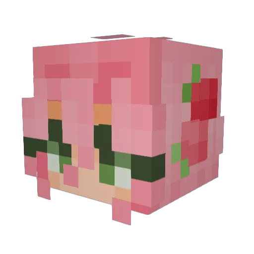 lexertilia Minecraft avatar head, 3D render