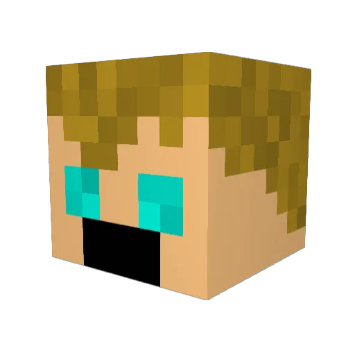 lexess_fable Minecraft avatar head, 3D render