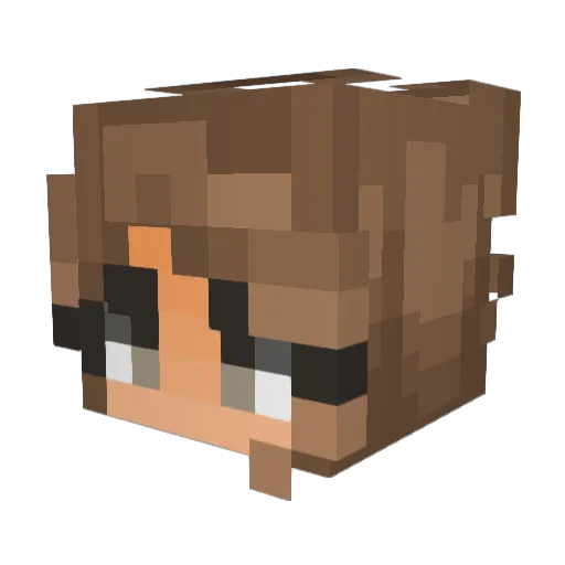 lexie08x Minecraft avatar head, 3D render