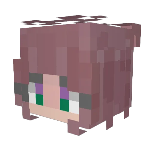 lexii27 Minecraft avatar head, 3D render