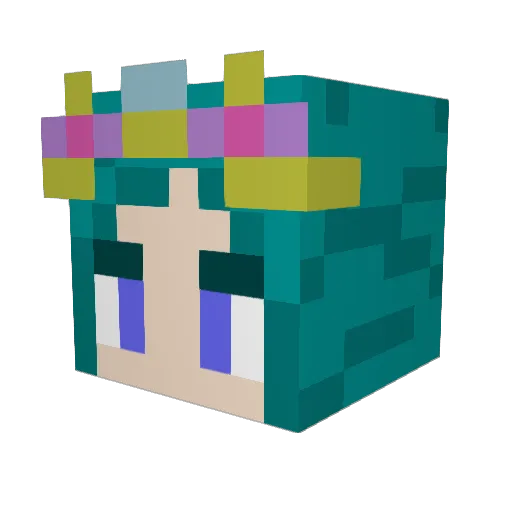 lexilou404 Minecraft avatar head, 3D render
