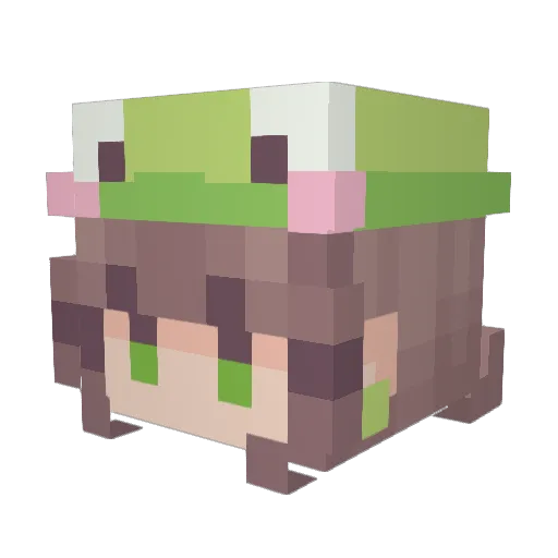 lexini_ Minecraft avatar head, 3D render