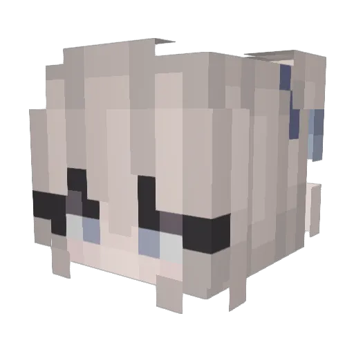 lexiyay Minecraft avatar head, 3D render