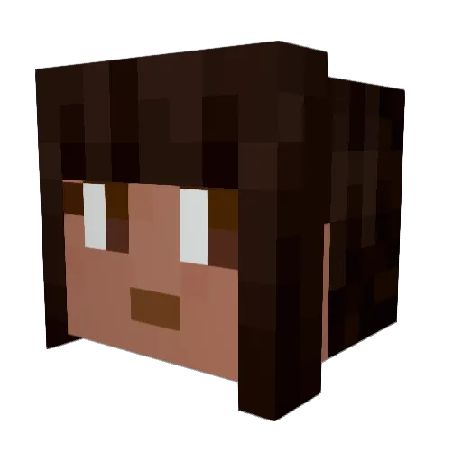 lexjah Minecraft avatar head, 3D render