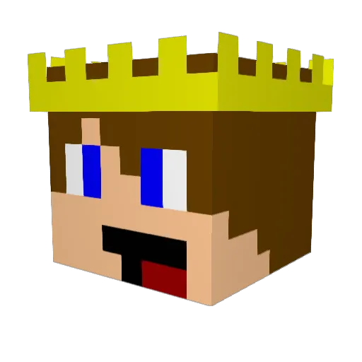 lexkillerG Minecraft avatar head, 3D render