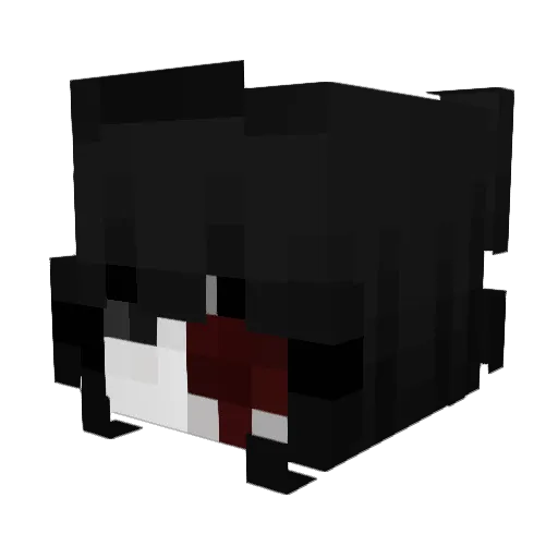 lexmeow Minecraft avatar head, 3D render