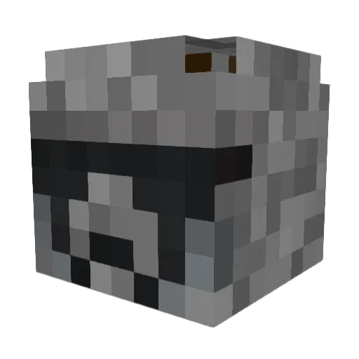 lexnicdot Minecraft avatar head, 3D render
