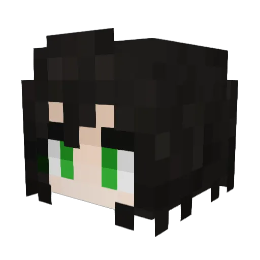 lexsinner Minecraft avatar head, 3D render