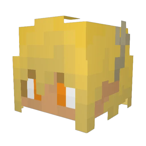 lextherex2020 Minecraft avatar head, 3D render