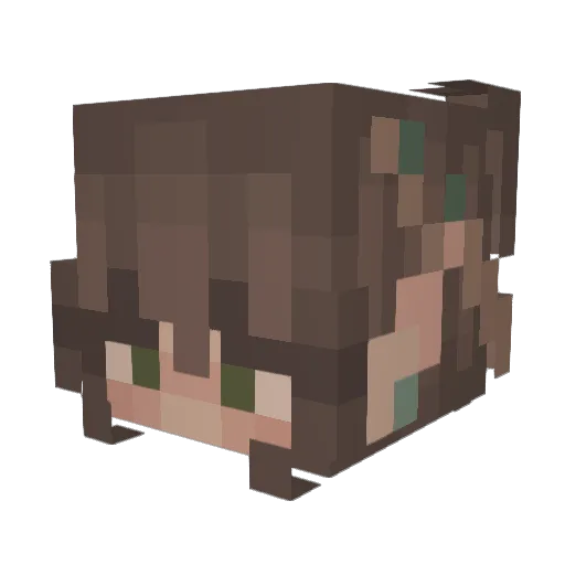 lextle Minecraft avatar head, 3D render