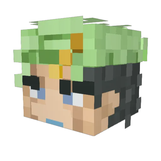 lexty1 Minecraft avatar head, 3D render