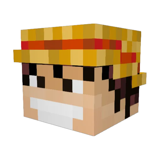 lexuspower Minecraft avatar head, 3D render