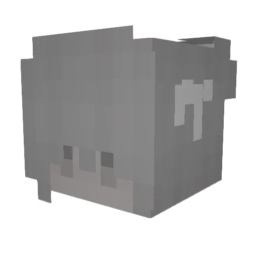 leyendatini Minecraft avatar head, 3D render