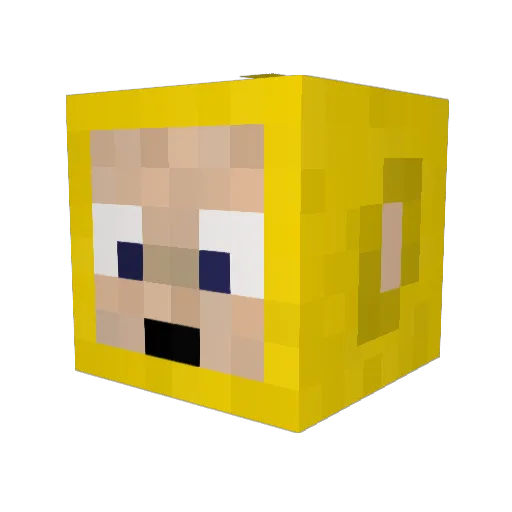 leylalo Minecraft avatar head, 3D render