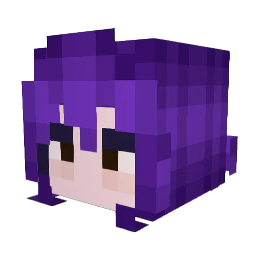 lezbianmeme_ Minecraft avatar head, 3D render