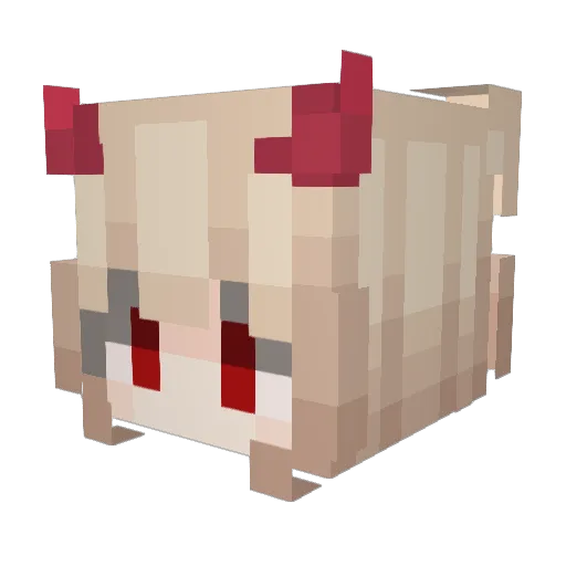 leziken Minecraft avatar head, 3D render