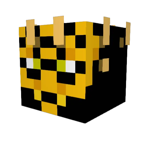 lezza01 Minecraft avatar head, 3D render