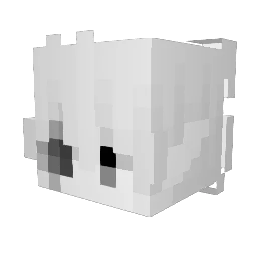 lf1 Minecraft avatar head, 3D render