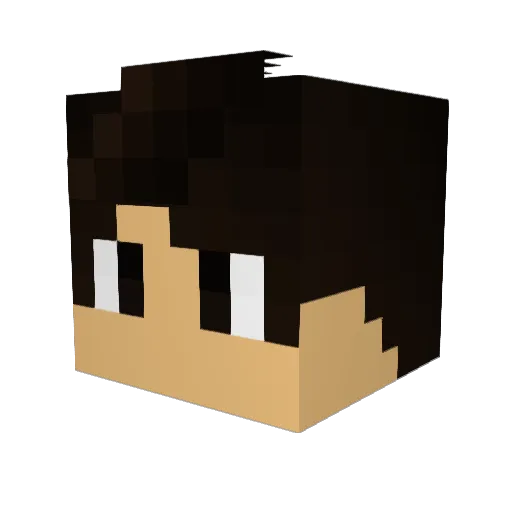 lfdias Minecraft avatar head, 3D render