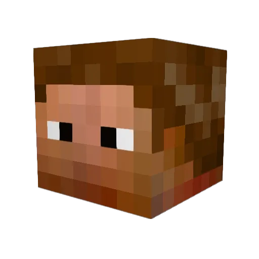 lfelipeem Minecraft avatar head, 3D render