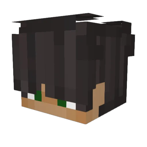 lfmg Minecraft avatar head, 3D render