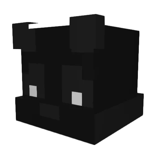 lfuo Minecraft avatar head, 3D render
