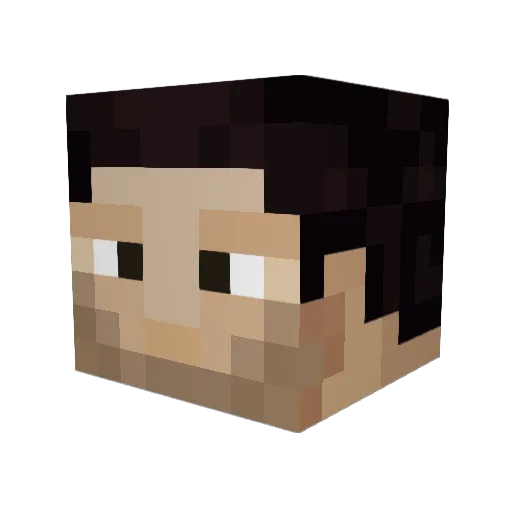 lfurquim01 Minecraft avatar head, 3D render