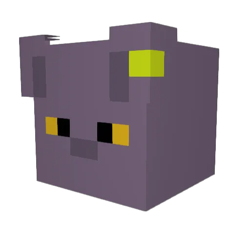 lgbtqRacing Minecraft avatar head, 3D render
