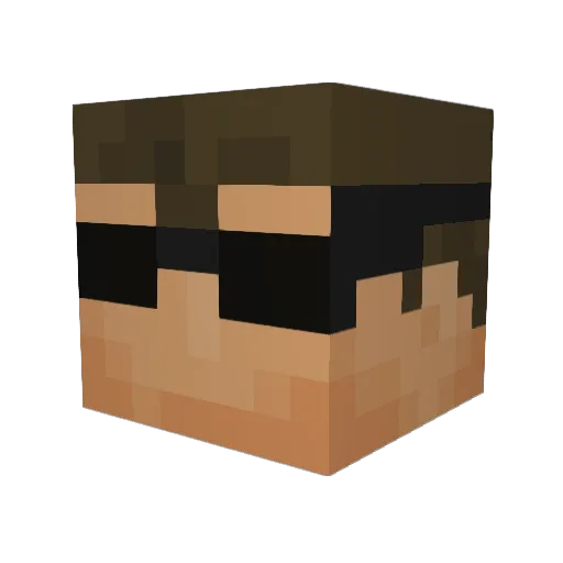 lgg0913 Minecraft avatar head, 3D render