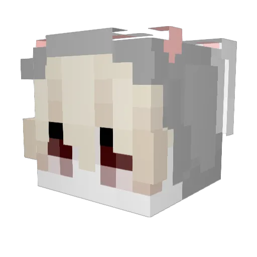 lggv Minecraft avatar head, 3D render