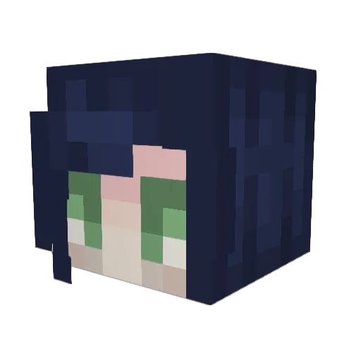 lghtrfld Minecraft avatar head, 3D render