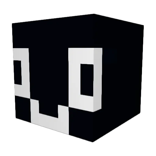 lglitter Minecraft avatar head, 3D render
