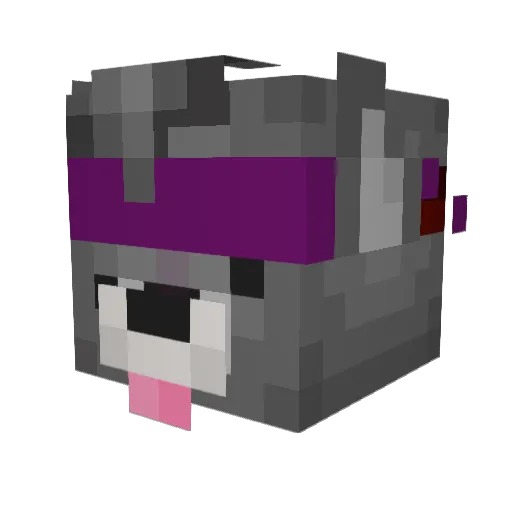 lgloo Minecraft avatar head, 3D render