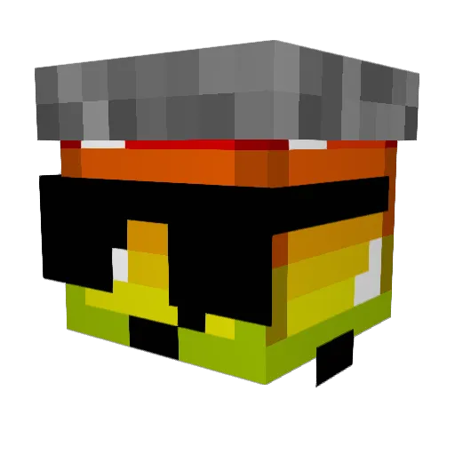 lgrada Minecraft avatar head, 3D render