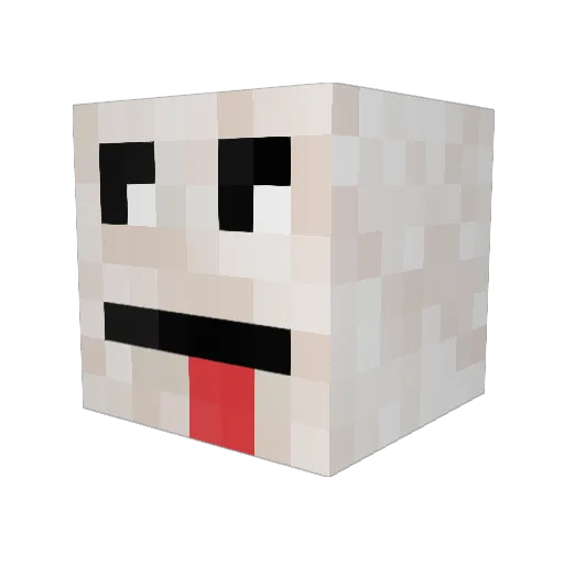 lgreenland Minecraft avatar head, 3D render