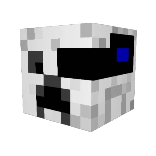 lh900 Minecraft avatar head, 3D render