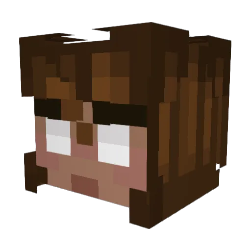 lhabia8 Minecraft avatar head, 3D render