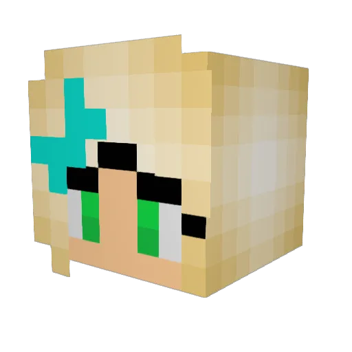 lhmarens Minecraft avatar head, 3D render
