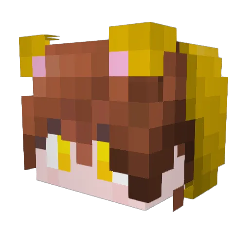 lhmoyu Minecraft avatar head, 3D render