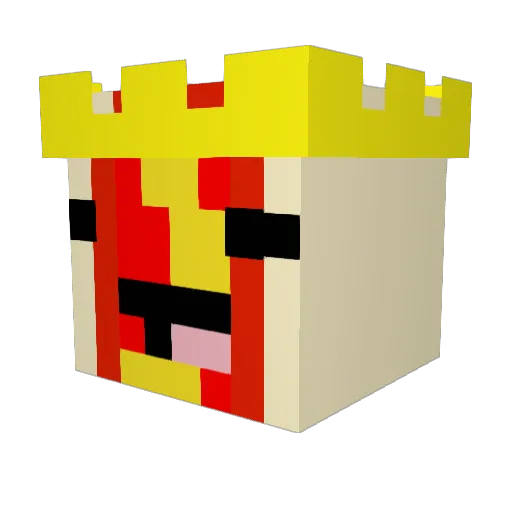 lhna Minecraft avatar head, 3D render