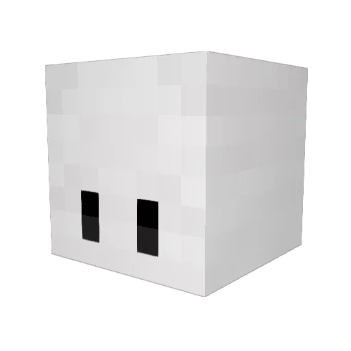 lhsekey Minecraft avatar head, 3D render