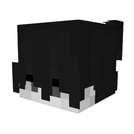 lhxncy Minecraft avatar head, 3D render
