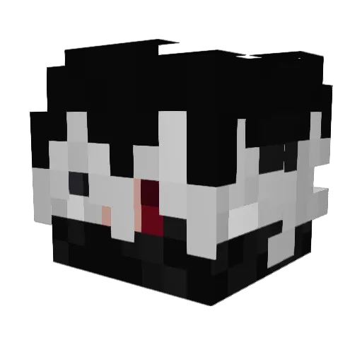 lhzd Minecraft avatar head, 3D render