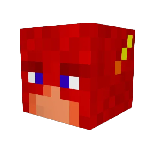 li0n24 Minecraft avatar head, 3D render