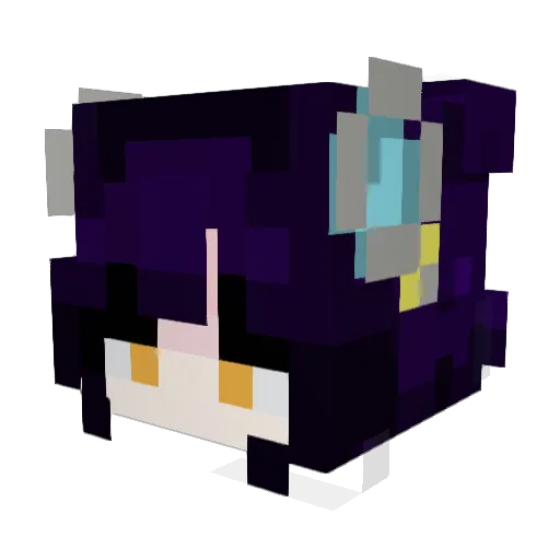 li3y Minecraft avatar head, 3D render