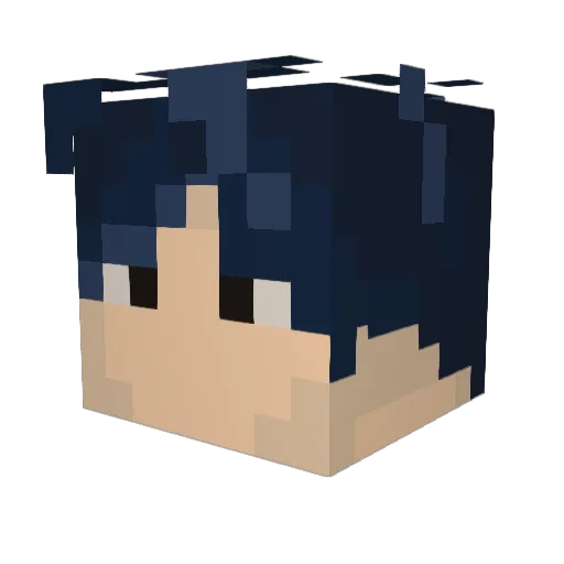 liLunith Minecraft avatar head, 3D render