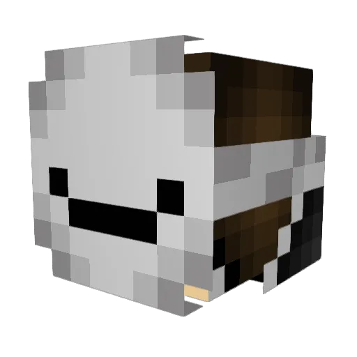 li_kai Minecraft avatar head, 3D render