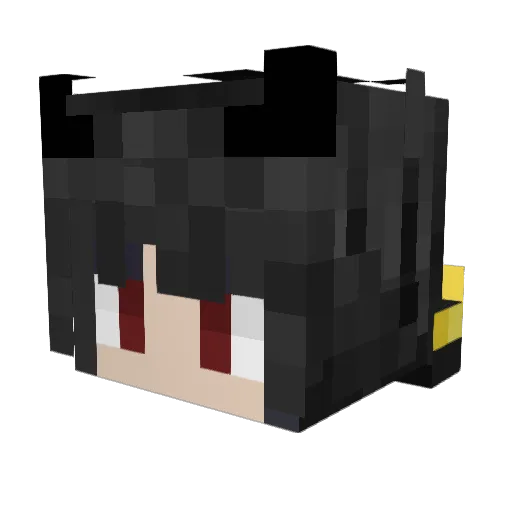 li_kye Minecraft avatar head, 3D render