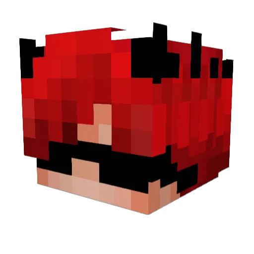 li_tt Minecraft avatar head, 3D render